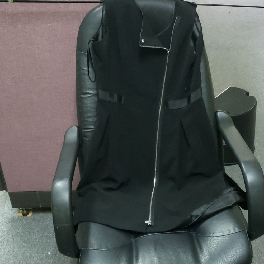 Black zipper dress